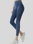 Athlesi AlignForm leggings in medium color side view showing contouring fit and seamless design