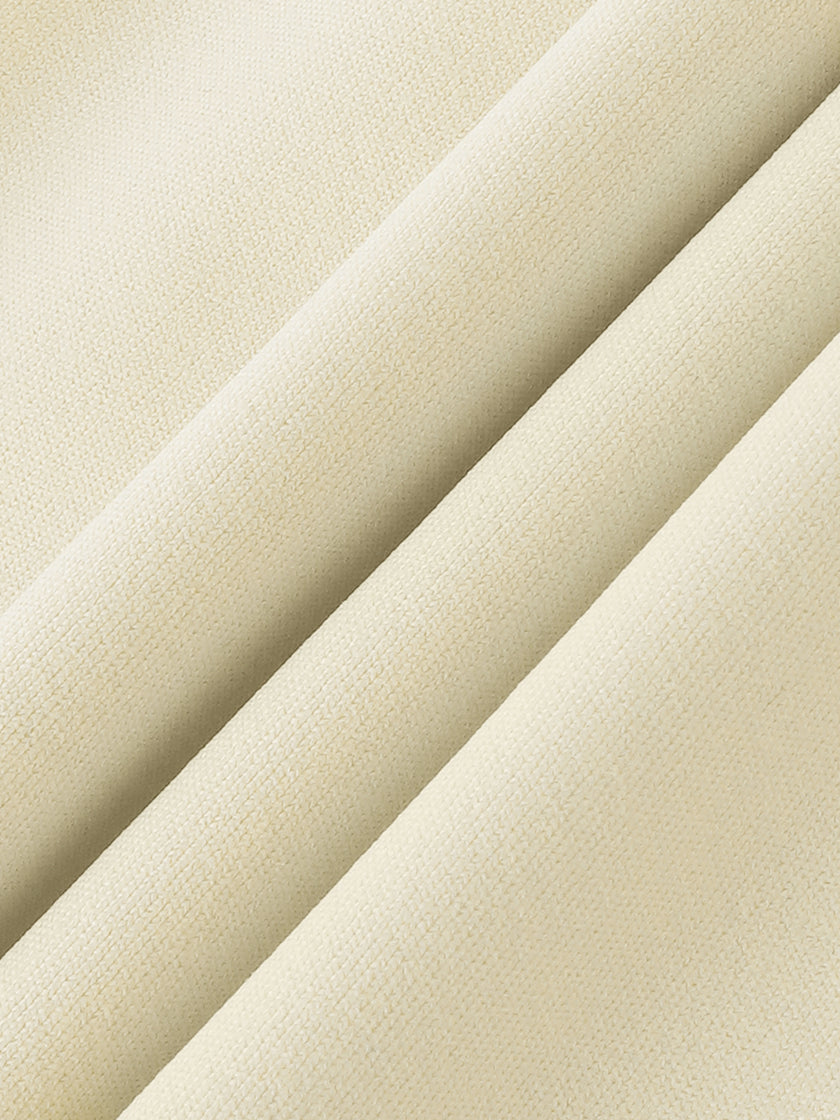BaseLine High-Waisted Leggings in apricot, fabric texture close-up