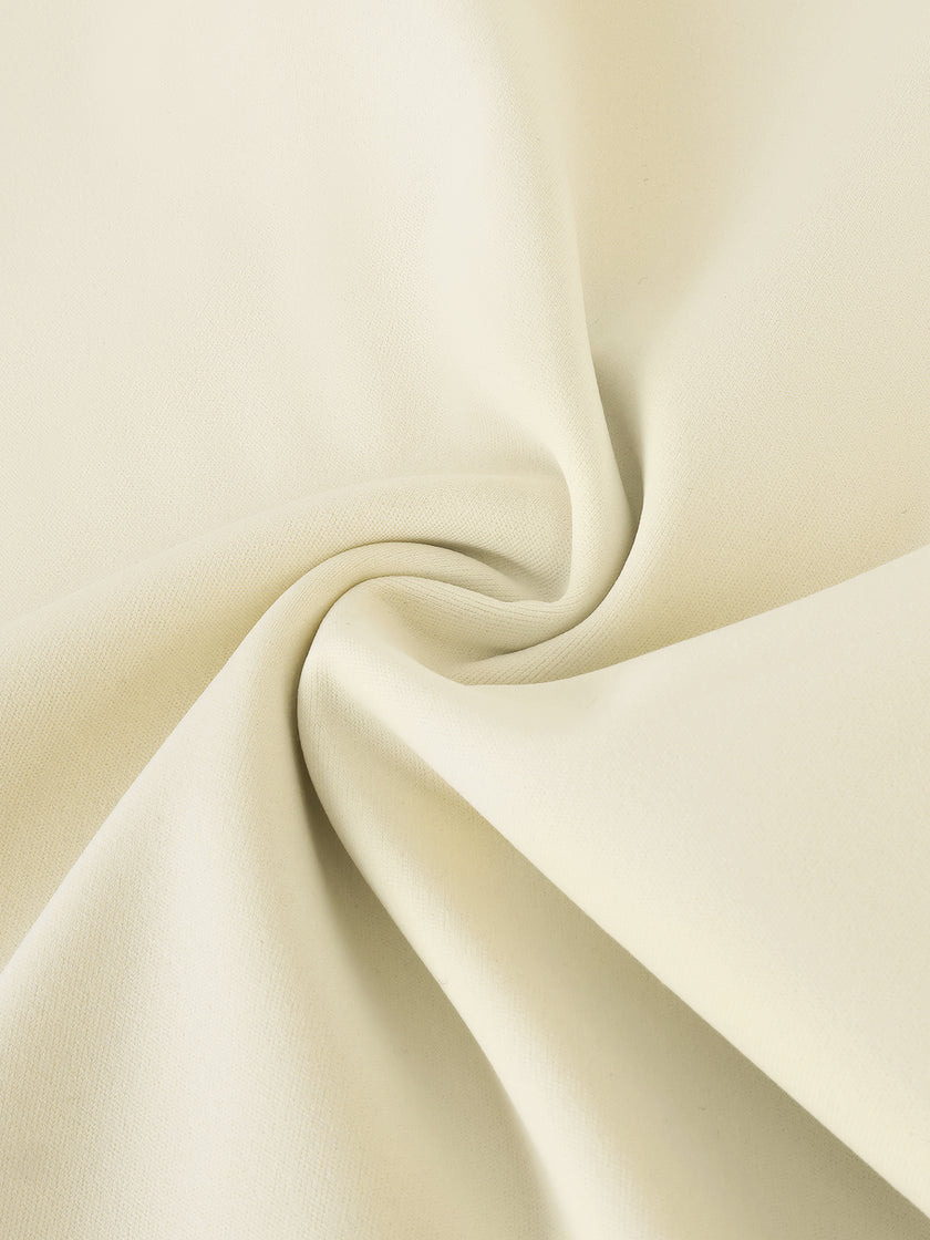 BaseLine High-Waisted Leggings in apricot, detailed fabric texture close-up