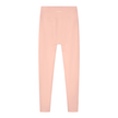 BaseLine High-Waisted Leggings in pink, flatlay back view with clean silhouette