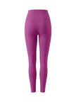 BaseLine High-Waisted Leggings in white, 3d back view with high-waisted fit
