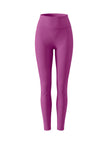 BaseLine High-Waisted Leggings in white, 3d front view with high-waisted fit