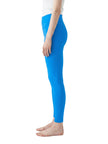 BaseLine High-Waisted Leggings in royal blue, left side view