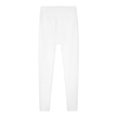 BaseLine High-Waisted Leggings in white, flatlay back view with clean silhouette