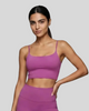 BaseLine Sports Bra in [color], front view styled on model