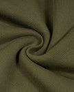 A close-up of army green fabric on Camo Accent Hoodie