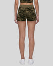 Back view of the Army Green Camo shorts showing the clean silhouette and comfortable waistband