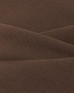 Close-up of the smooth stretch performance fabric on the Contour Halter Yoga Tank Top in Brown