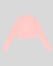 Contour Yoga Jacket in pink with fitted cropped silhouette back view