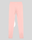 Contour Yoga Leggings in pink with ruched back detail back view
