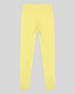 Contour Yoga Leggings in yellow with ruched back detail back view