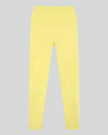 Contour Yoga Leggings in yellow with high-rise waistband front view