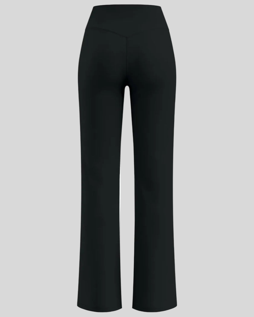 Contour Yoga Pants in Black back view