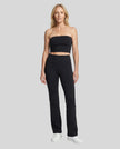 Model wearing the Contour Yoga Pants in Black, front full body view