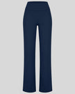 Contour Yoga Pants in Navy Blue front view