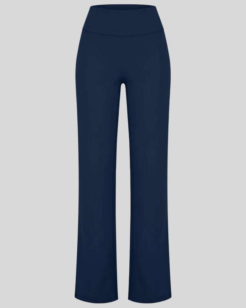 Contour Yoga Pants in Navy Blue front view