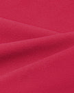 Close-up of the smooth stretch performance fabric on the Contour Yoga Tube Top in Rose Red