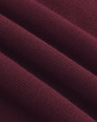 ContourEase Sleeveless Maxi Dress in Wine Red, closeup of soft stretch rayon-blend knit fabric