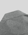 Closeup of back stand collar and shoulder construction on ContourEase Stand Collar Jacket