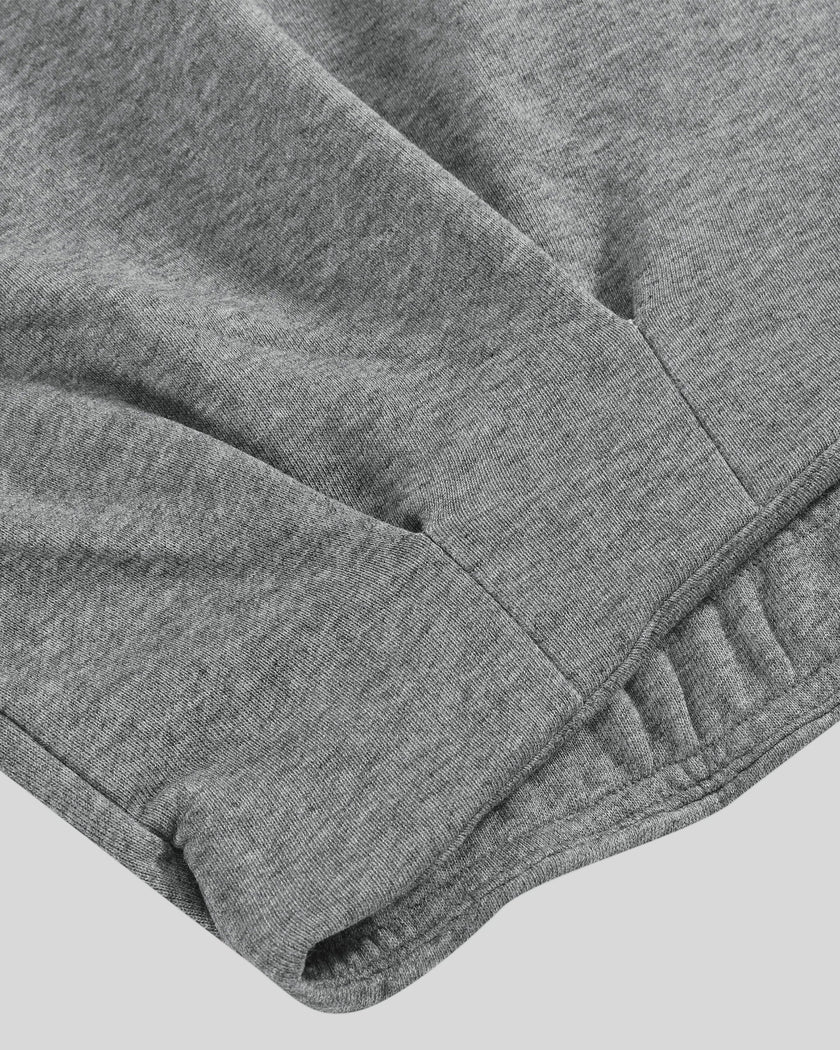Closeup of elasticized hem on ContourEase Stand Collar Jacket in Flower Gray