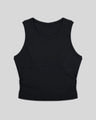 ContourForm Studio Tank in black front view