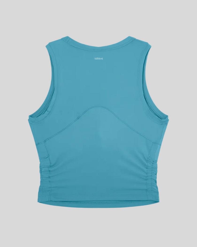 ContourForm Studio Tank in lake blue back view