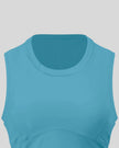 Crewneck and contoured panel detailing of the ContourForm Studio Tank