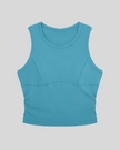 ContourForm Studio Tank in lake blue front view