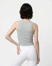 Back view of the ContourForm Studio Tank in light gray