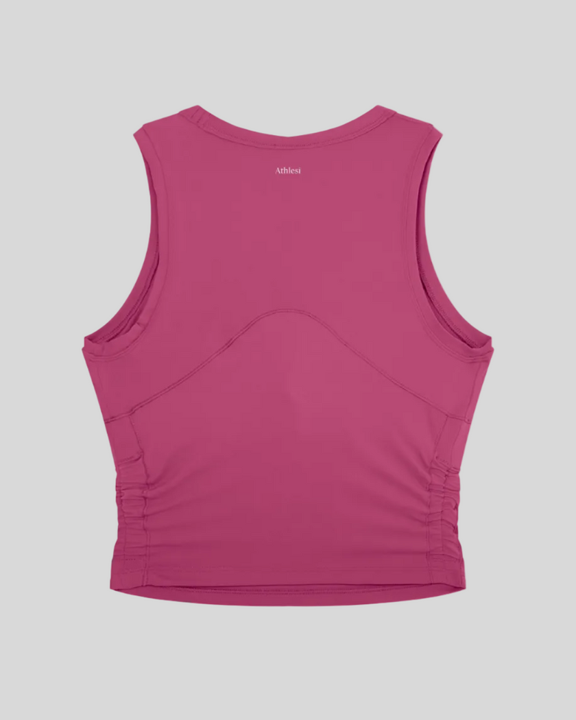 ContourForm Studio Tank in rose red back view