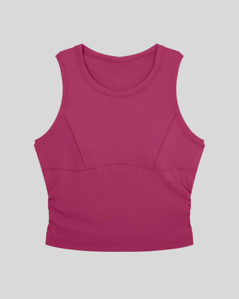 ContourForm Studio Tank in rose red front view