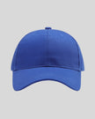 CoreForm Essential Cap in royal blue front view with structured crown and curved brim