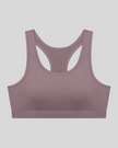 Athlesi ash purple CoreForm sports bra front view