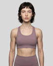 CoreForm Sports Bra in ash purple, front view styled on model