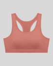 Athlesi brick red CoreForm sports bra front view