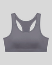 Athlesi dark purple CoreForm sports bra front view