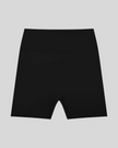 CoreLine Biker Shorts in black, flatlay front view