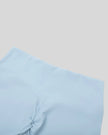 CoreLine Biker Shorts in sky blue, back waistband detail close-up