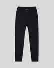 CoreLine High-Waisted Leggings in black, flatlay back view with high-waisted fit