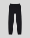 CoreLine High-Waisted Leggings in black, flatlay front view with high-waisted fit