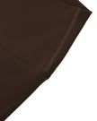 CoreLine High-Waisted Leggings in brown, side waistband detail close-up
