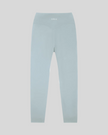 CoreLine High-Waisted Leggings in haze blue, flatlay back view with high-waisted fit