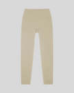 CoreLine High-Waisted Leggings in light gray, flatlay front view with high-waisted fit