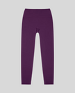 CoreLine High-Waisted Leggings in purple, flatlay front view with high-waisted fit