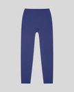 CoreLine High-Waisted Leggings in royal blue, flatlay front view with high-waisted fit