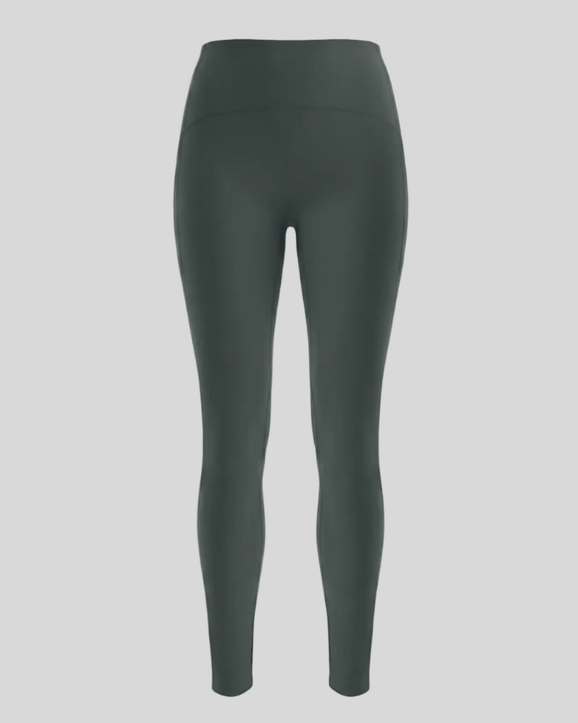 CoreLine Sculpt Leggings in gray, 3D front view with high-waisted sculpt fit