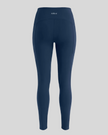 CoreLine Sculpt Leggings in navy blue, 3D front view with high-waisted sculpt fit