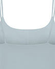 CoreLine Sports Bra in haze blue, back detail close-up