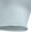 CoreLine Sports Bra in haze blue, waistline band detail close-up