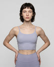 CoreLine Sports Bra in light purple, front view styled on model